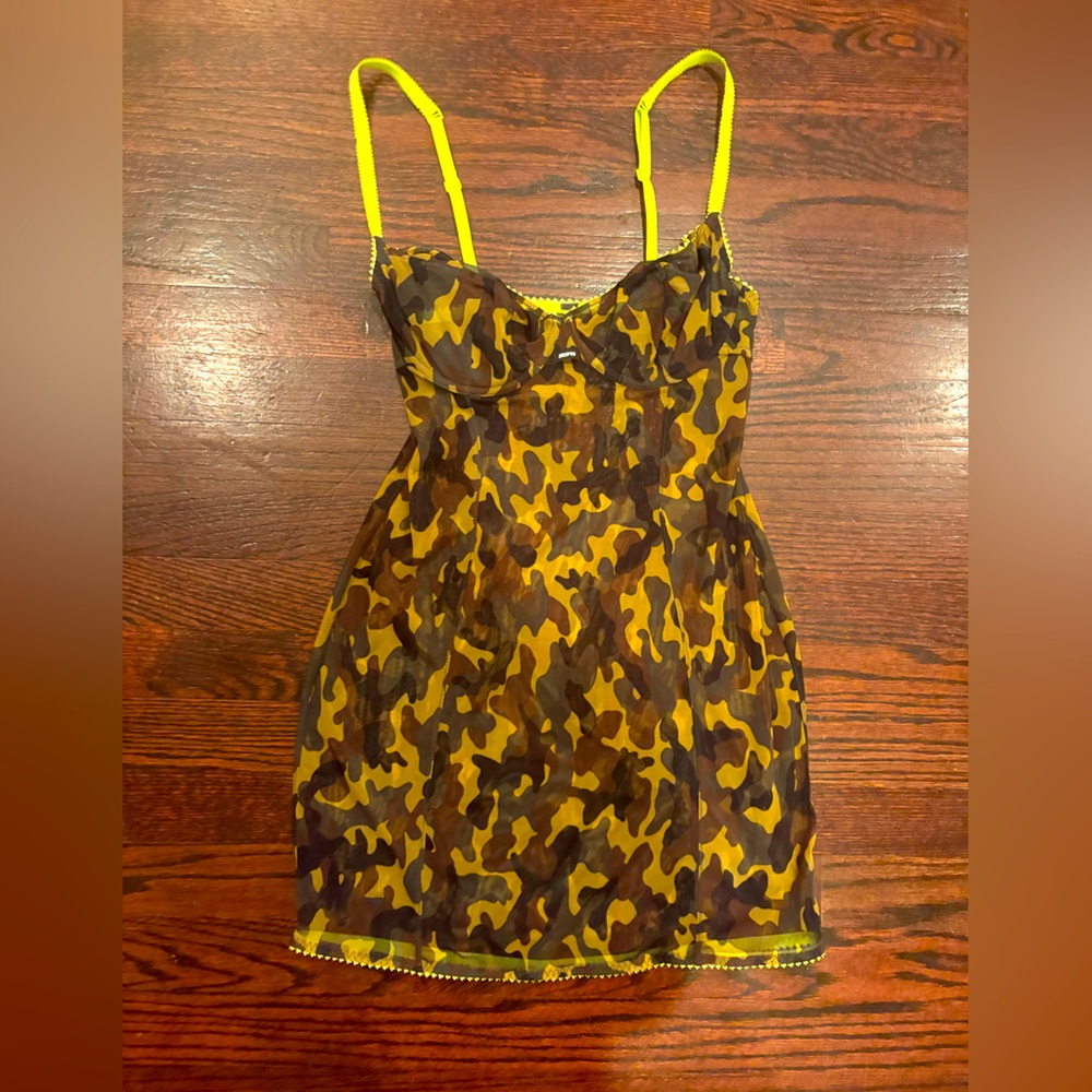 Skims Camo lingerie dress